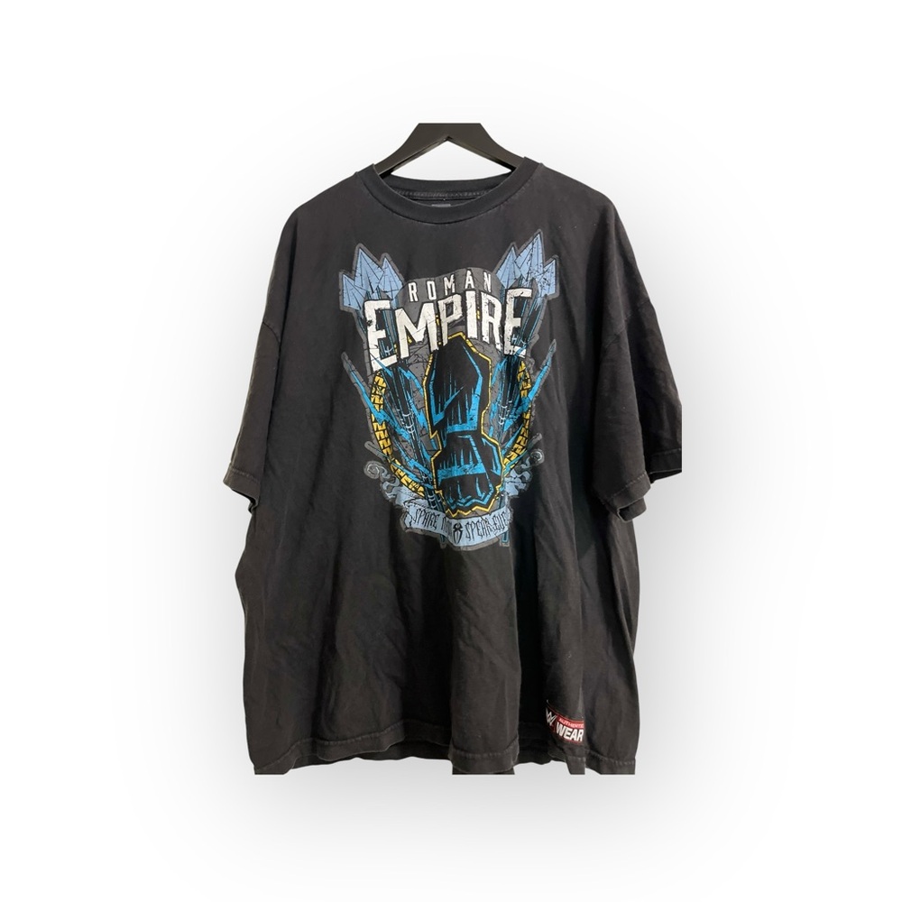 WWE Roman Empire Black Tee with Blue Accents